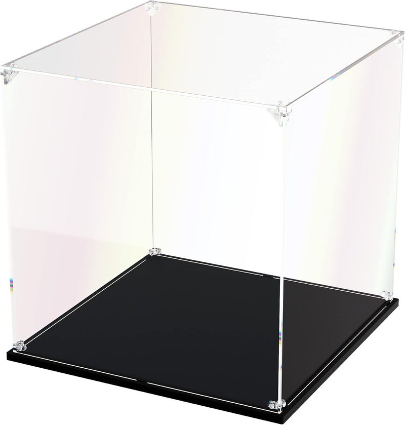 dofopo Clear Acrylic Display Case, Self-Assemble Showcase for Collectibles, Action Figures, Dolls- Alternative Glass Box for Commemorative Gifts (11x11x11 inch, 28x28x28 cm) - Image 1